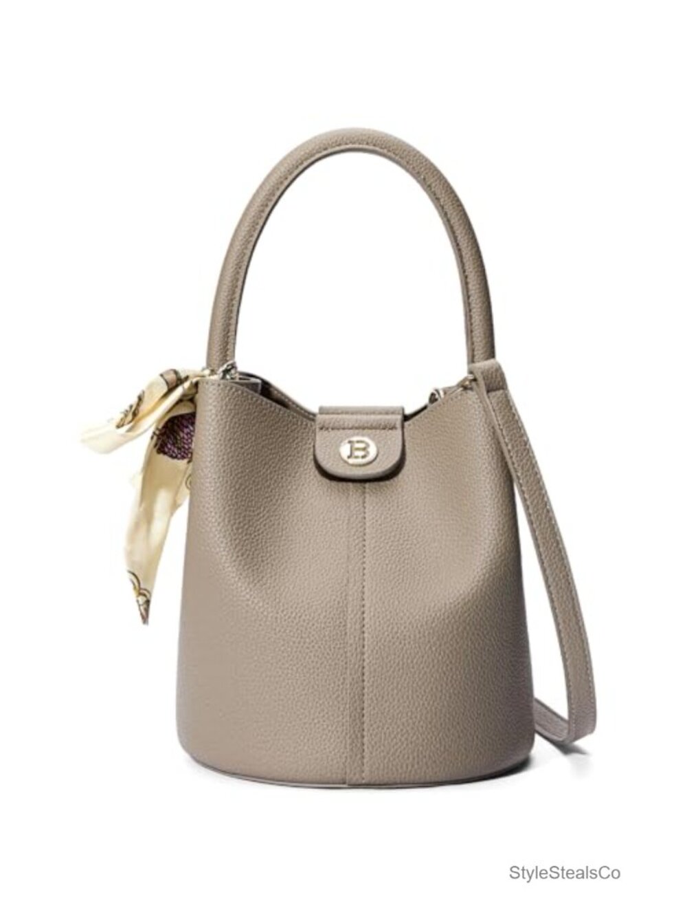 Small Crossbody Bag Vegan Leather Travel Purse Bucket Bag